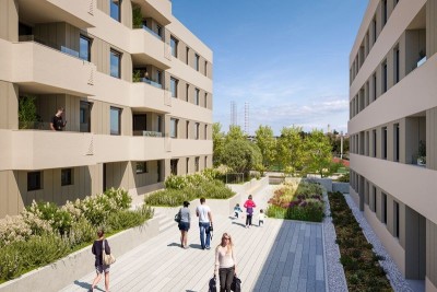 Appartamenti in vendita in un nuovo progetto residenziale in una posizione esclusiva, a 300 m dal mare, Pola,