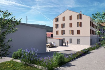 OTOK CRES, GRAD CRES – 2 spalnice + dnevna soba, Prvo nadstropje, rhunska novogradnja v strogem centru, 50 m od morja