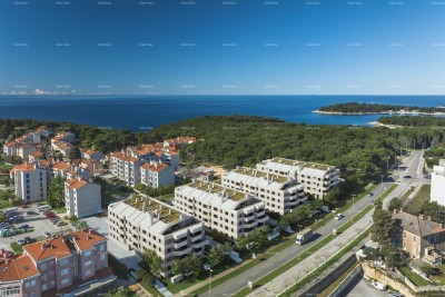 Apartments for sale in a new residential project in an exclusive location, 300 m from the sea, Pula,