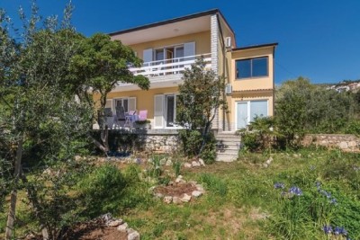A house with three apartments is for sale in a very quiet place with a view of the sea, Rabac