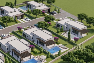 Luxury villas for sale, modern design with swimming pools, Vodnjan surroundings! V-B