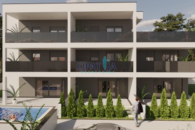 Vir, shell project with 3 apartments, south side