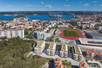 Prodaja stanova u novom stambenom projektu na eksluzivnoj lokaciji, 300 m od mora, Pula,Lungomare.
