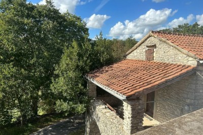 Kamena kuća sa dodatnim objektom+1700m2 poljop.zemljišta,Labin okolica