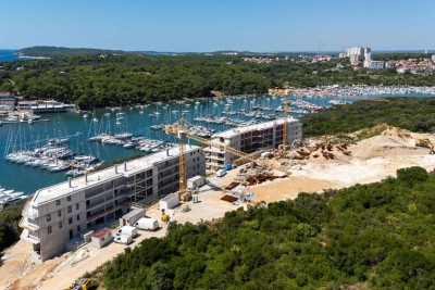 Verkauf von modernen Wohnungen in einem exklusiven Gebäude mit Blick auf die Marina, Pula!