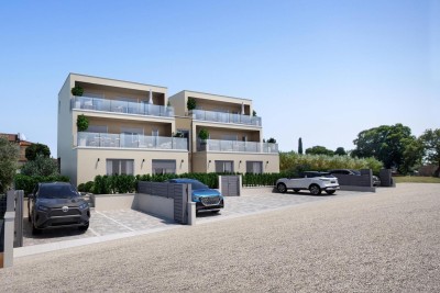 Modern new building with two apartments and panoramic sea view – Žbandaj, Poreč