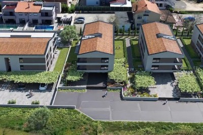 Verkauf von Wohnungen in modernem Neubau mit Pool, nahe Fažana