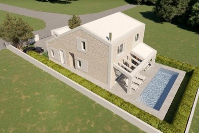 Prodaja zemljišta 511 m2 s građevinskom dozvolom i plaćenim doprinosima, Medulin!