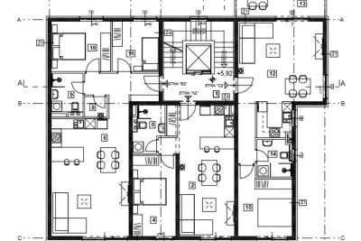 Prodaja apartmana u novom projektu u izgradnji, Vabriga