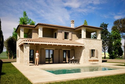 Hiša s bazenom in pogledom na morje, Kaštelir