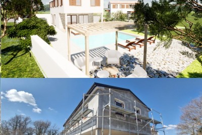 Sale of a modern house with a pool in a quiet and beautiful Istrian location,  Svetvinčenat!