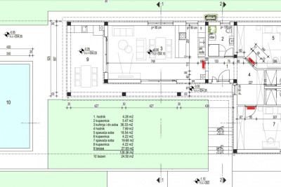 Prodaja prizemnice s bazenom - trenutno roh bau faza, Sveti Petar u Šumi - blizina Pazina!