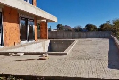 Kanfanar, modern house in shell construction phase