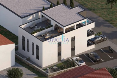Vir, Wohnung S3 Südseite mit Dachterasse/Meerblick