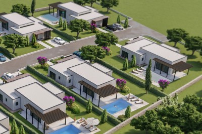 Prodaja luksuznih vila, modernog dizajna sa bazenima, okolica Vodnjana! V-A