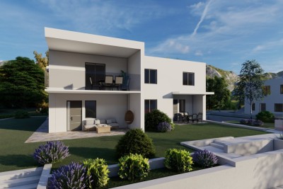 Kastav, Žegoti – Novogradnja 3-sobno stanovanje z dnevno sobo, Garaža, Vrt