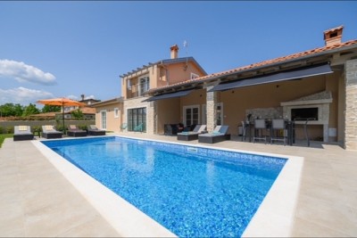 Luxury, fully furnished Istrian villa with a studio apartment, pool, and sea view, Kanfanar!