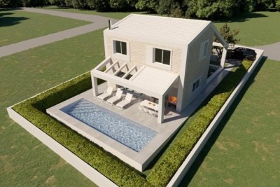 Prodaja zemljišta 511 m2 s građevinskom dozvolom i plaćenim doprinosima, Medulin!