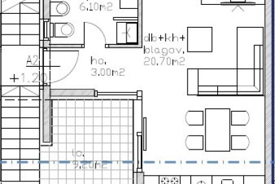 Appartamento moderno nel blocco A con giardino e posto auto, vicinanza a Umago!