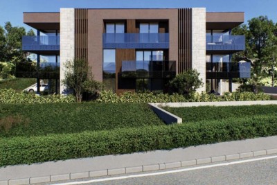 LABIN, JEDNOSOBNI STAN U PRIZEMLJU MODERNE VILLE