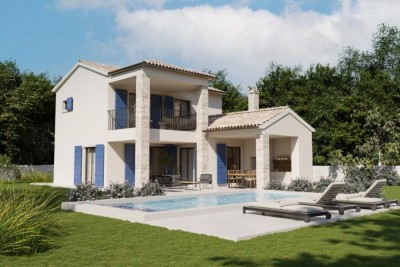 House with a Pool Under Construction with a View of Učka – Municipality of Pićan