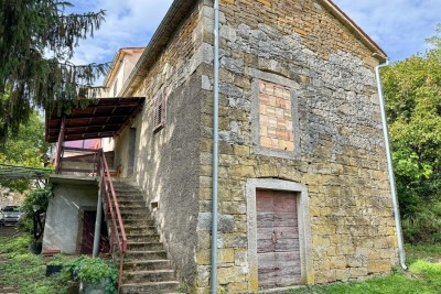 Sale - Stone Istrian House with Building Land, in a Smaller Town, Near Buzet!