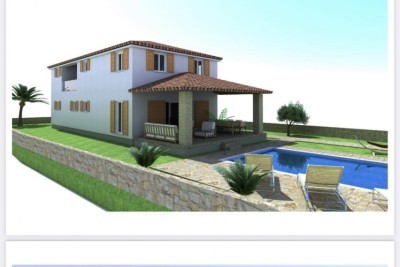 Land with building permit and paid utilities in Gočan