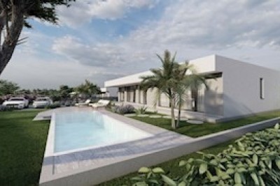 Sveta Nedelja – villa moderna con piscina