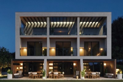 Medulin, Moderni troetažni apartma s pogledom na morje, A3