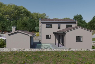 Vodnjan, surroundings – modern villa with a swimming pool under construction