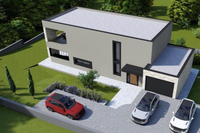 Građevinsko zemljišče z idejnim projektom – Poreč, Žbandaj, 963 m²