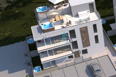 Luksuzni apartma Vir S3 in strešna terasa 2. vrsta ob morju