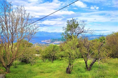 Hreljin - građevinsko zemljište s prekrasnim pogledom na more