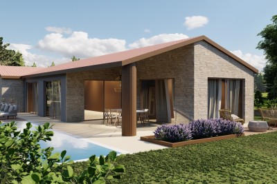 Top-Angebot! Verkauf von Grundstücken mit Baugenehmigung für den Bau eines Einfamilienhauses mit Pool, Tinjan!