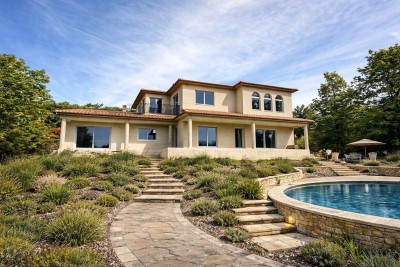 Opatija – detached unfinished house with panoramic sea view